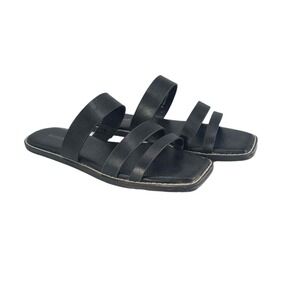 Matt & Nat ANZU Vegan Slide Sandal Black Womens US 8 UK 6 EU 39